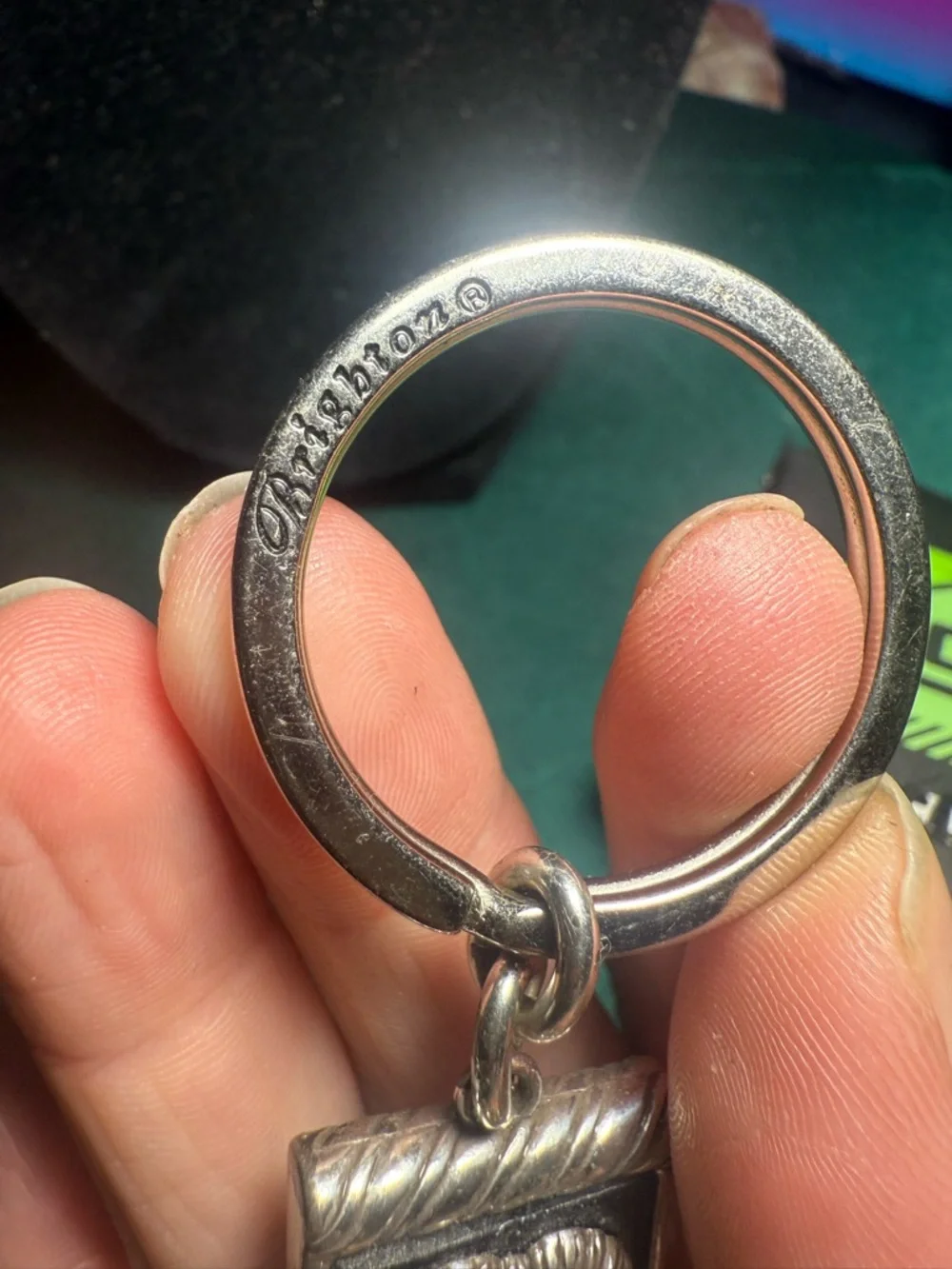 Brighton Two-Tone Heart Charm Keychain in Silver and‎ Gold